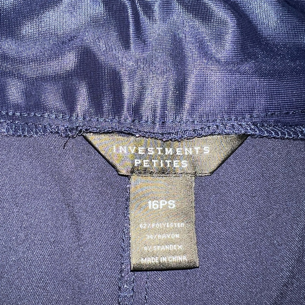 Pants/slacks 16PS navy. Pull-on